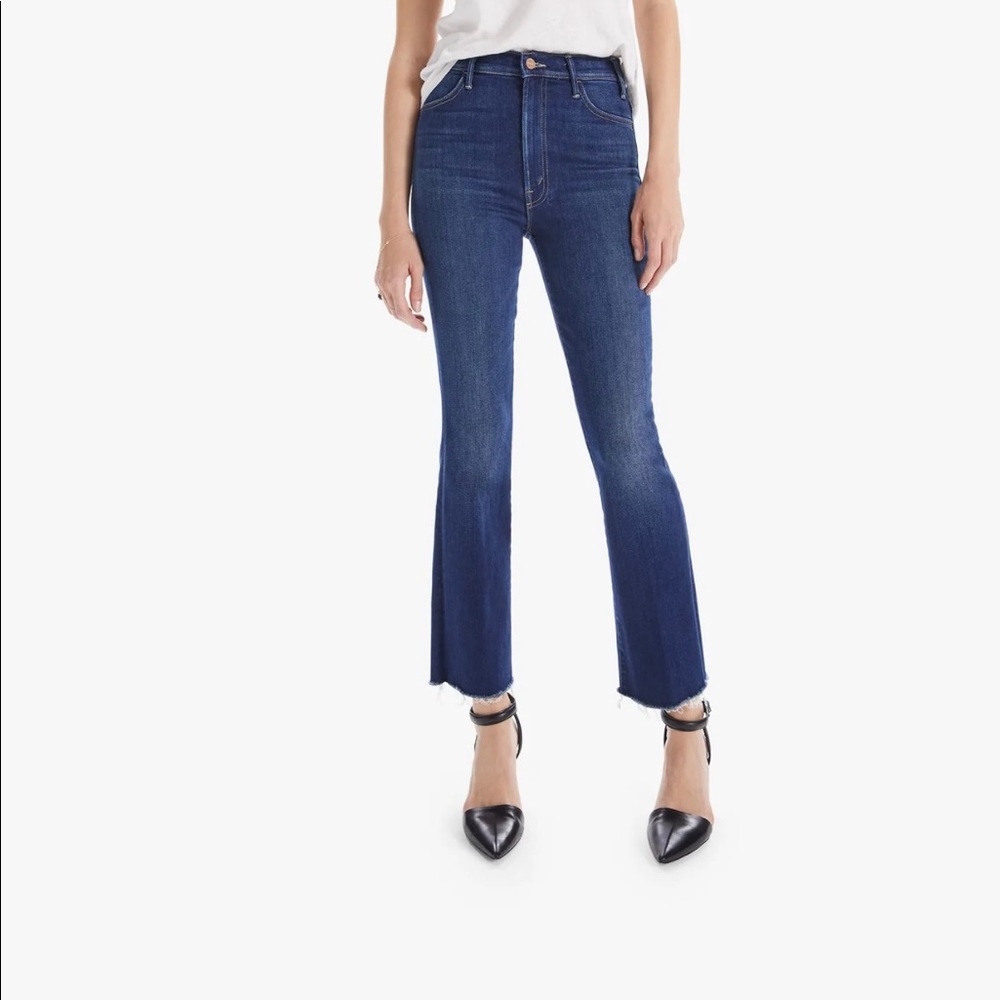 Mother Hustler Ankle Fray Jeans